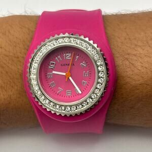 Y2K Pink Slap On Geneva Watch